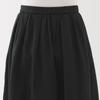 MUJI Hemp Cotton Easy Long Size M Women's Skirt, BE1VBA5S, Black,