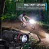 Bike Flashlight Tail Light Set Zoomable Flashlight Battery Powered Cycling Light Set