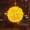 Outdoor LED Rattan Ball String Lights for Festivals and Landscape Decor