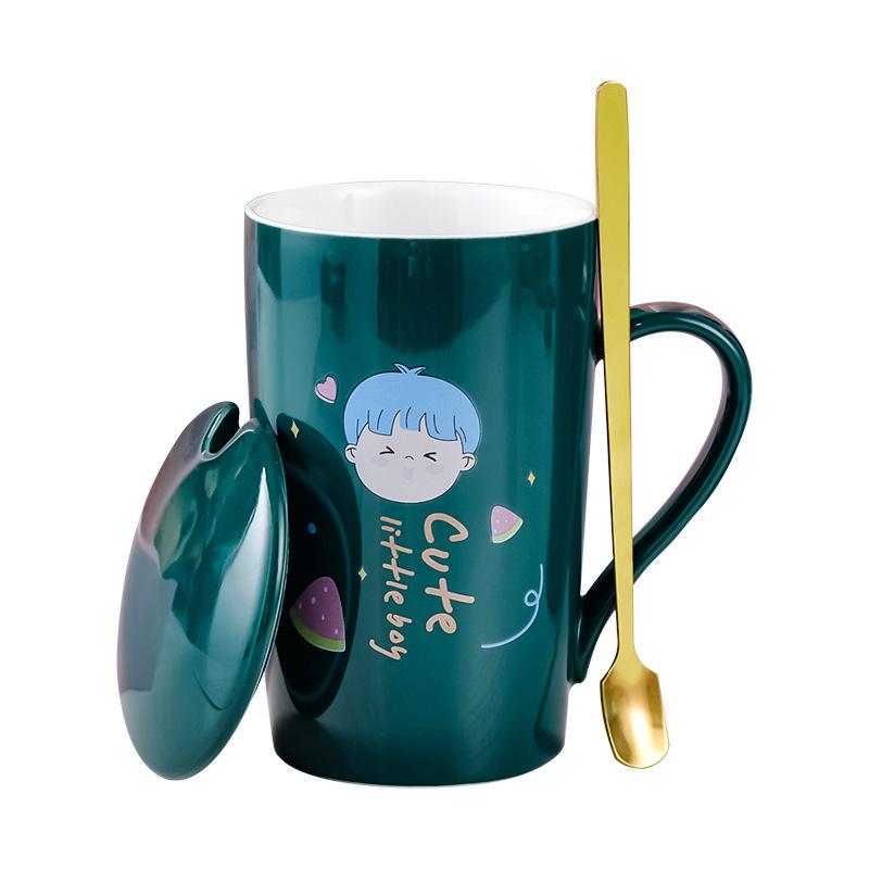 Cup Set for Chinese Valentine's Day Ceramic Mug Gold Jewelry Event Opening Gift Cup Exquisite