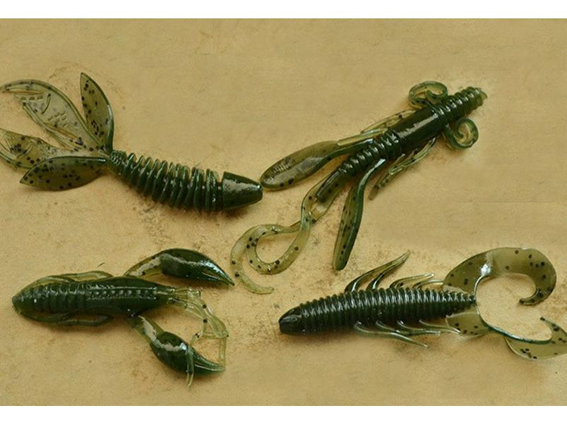 Crayfish/Ghost Shrimp/Flower Tail Maggot 2g Soft Lure Bait Worm