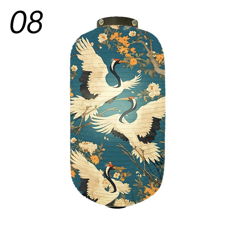 Japanese Style Traditional Cloth Lantern Crane Izakaya Sushi Restaurant Decor Signboard Party Festival Outdoor Decor Lantern