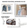 Foldableable Portable Clothes Drying Rack Travel Clothes Hanging Rack 7 Hole Multi-functional Storage Home Business Trip Hotel Clothes Hanger Tool