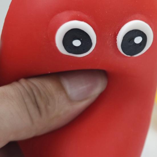 Cartoon Gemüse Quetschspielzeug Große Augen Paprika Aubergine Banane Bittermelone Quetsch Fidget Spielzeug Angstlinderung Obst Kneten Sensorisches Spielzeug