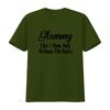Womens Glammy T Shirt Like A Mom Only Without The Rules vintage Washed graphic Soft Comfortable streetwear designer clothes