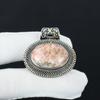 Natural Rhodochrosite Gemstone Silver Pendant in 925 Sterling Silver- Handmade Design, Everyday Wear Jewelry, Antique Pendant Wadding Gifts