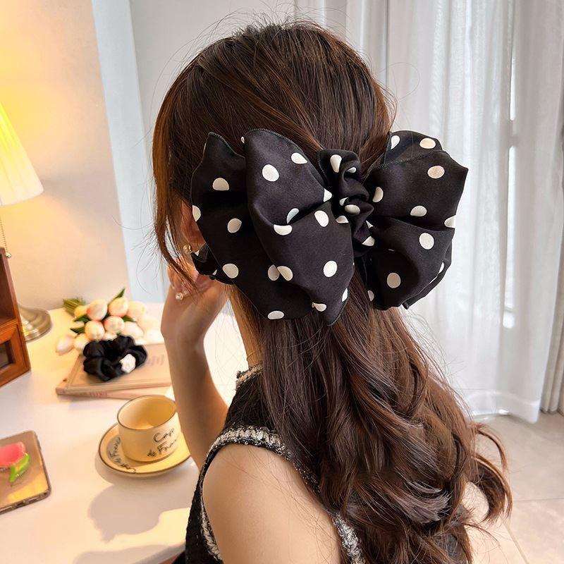 Polka Dot Big Bow Hair Clip - Fairy Style Summer Accessory for Women