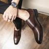 Fashion Men's formal leather shoes Fashionable minimalist gentleman style Party Outdoor Wedding Leisure Business Men's Walking Shoes