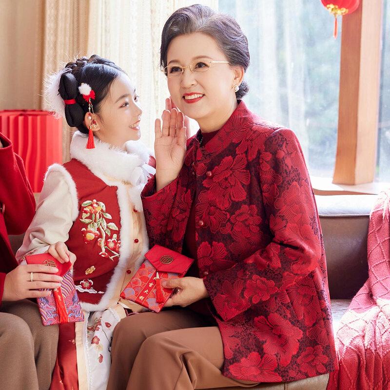 

Женский праздничный пиджак танского костюма в китайском стиле Сифэн 3XL