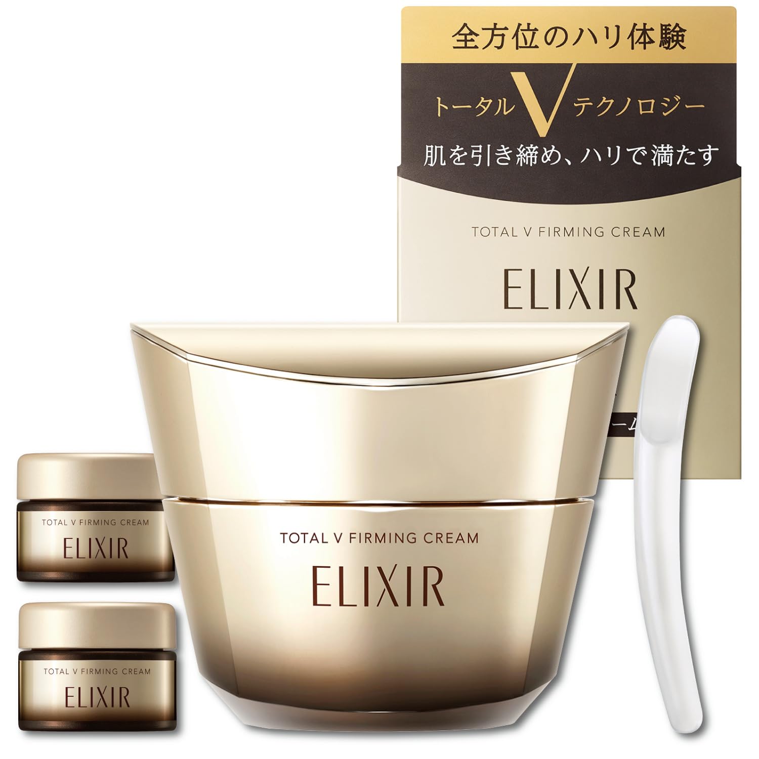 

ELIXIR Total V Зміцнюючий крем Крем пружність Догляд за віком Superiel Shiseido зразок 50г+10г Всебічний [Збільшення включено]