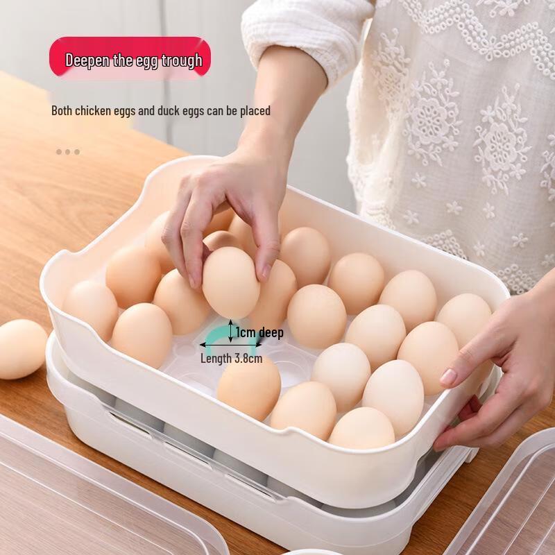 Refrigerator Egg Storage Box with Lid