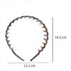 Fashion Plastic U Shape Hair Hoops Wave Shape U Shape Toothed Hair Combs Non Slip Hair Clasp Face Wash
