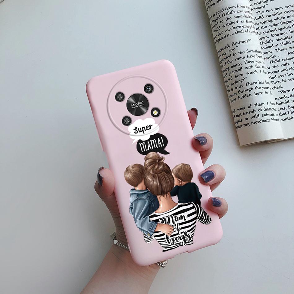 Case For Honor Magic 4 LITE X30 X9 5G Back Cover Super Mom Baby Fashion Girls Soft Phone Case Silicone Funda For Honor X30 Capa