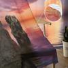 Colorful Landscape Rock Tulle Curtains For Living Room Sheer Curtain Bedroom Veil Organza Decorative Window Treatments