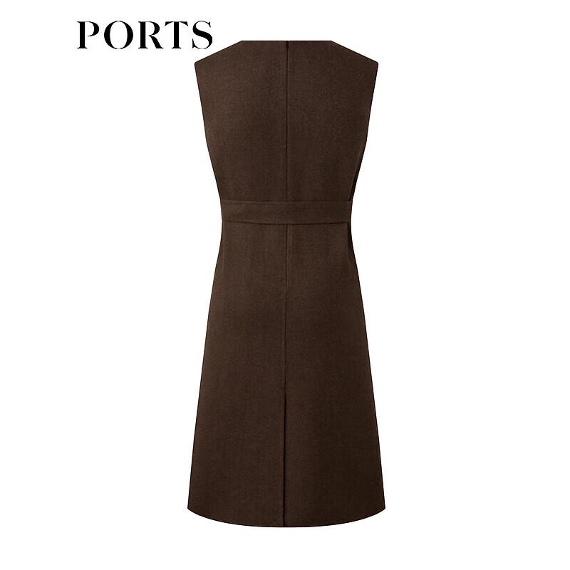 PORTS Women's Elegant Sleeveless A-line Midi Dress
