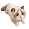 Soft Stuffed Cat Doll Ragdoll Cat Plush Cat Doll Interactive Toys Simulation Cat Plush Toys  Girls
