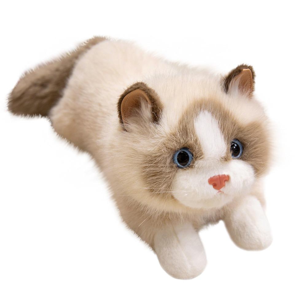Soft Stuffed Cat Doll Ragdoll Cat Plush Cat Doll Interactive Toys Simulation Cat Plush Toys Girls