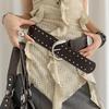 Vintage Women Rivet Belt Y2k Punk Style Belt Adjustable Wide Leather Waistband  Spicy Girls