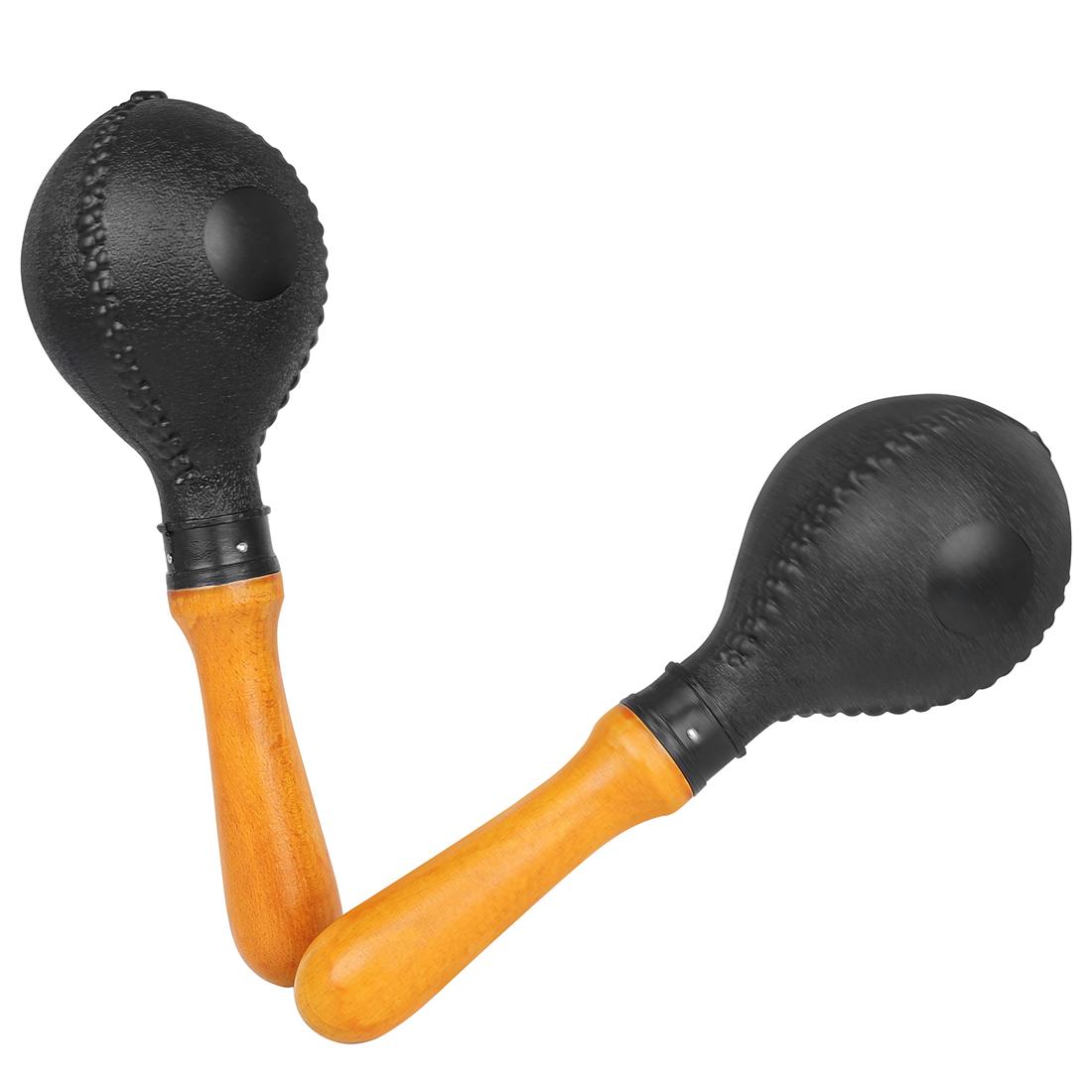 Orff Shaker Percussion Shake Musical Instrument ABS Sand Ball Solid Wood Handle For Use in KTV Accompaniment Pair Shaker