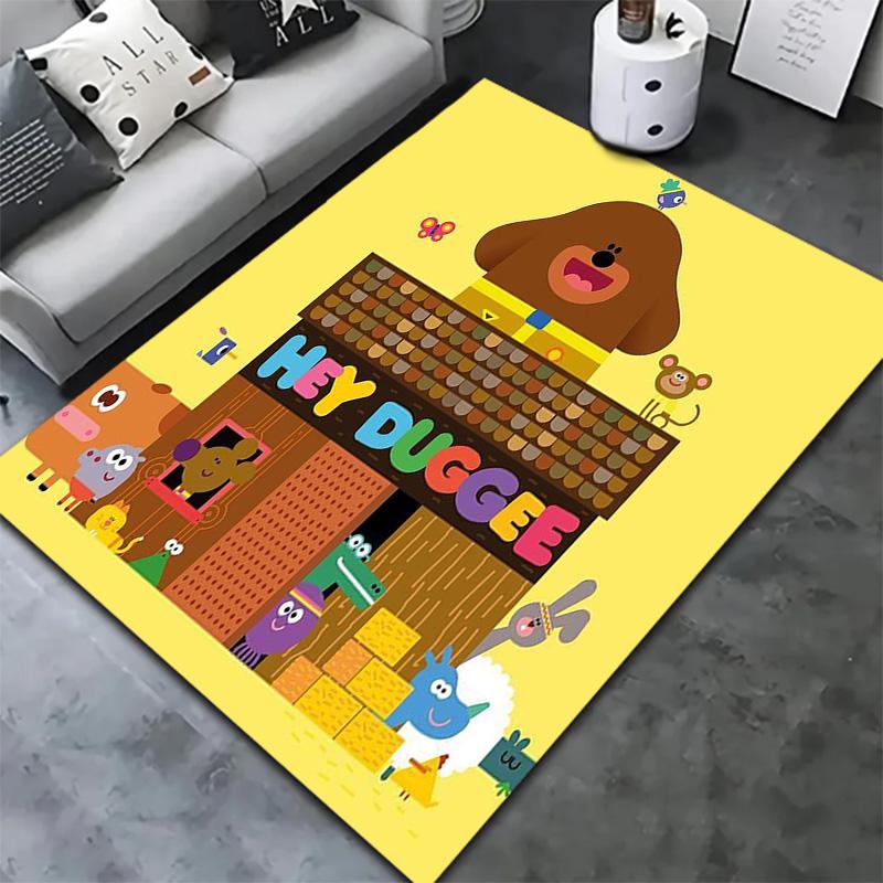 Hey Duggee Carpet Rug for Living Room Bedroom Home Sofa Decoration,Kids play Non-slip Floor Mat