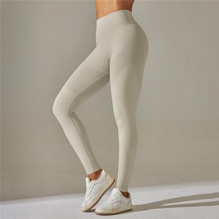 Women's Leggings - High Waist Push Up Seamless Yoga Leggings Women Solid Color Quick Dry Sport Fitness Pants