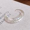 Elegante Bracciale Aperto Geometrico in Acrilico - Braccialetto Versatile di Alta Gamma per Donna