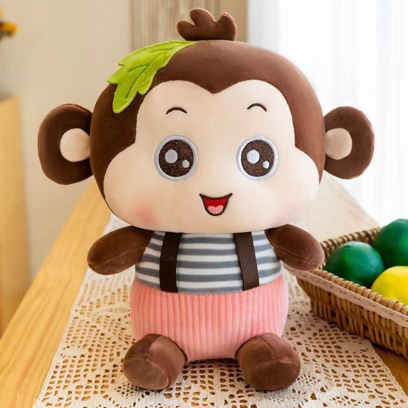 Плюшевая игрушка кукла маленькая обезьянка трансграничная мультяшная детская успокаивающая подушка милая кукла кукла для автомата с игрушками 23cm