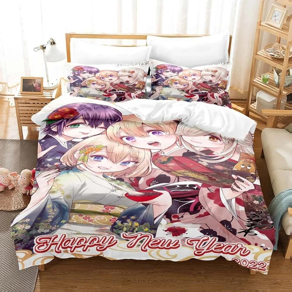 New Anime A Couple Of Cuckoos Bedding Set Single Twin Full Queen King Size Bed Set Adult Bedroom Duvet Cover Sets Home Textiles