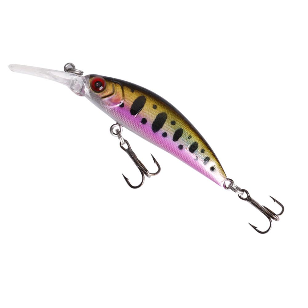 FTK Sinking Minnow 8.5cm Hard Lure for Long-Distance Casting, Saltwater and Freshwater Fishing for Black Bass 1#
