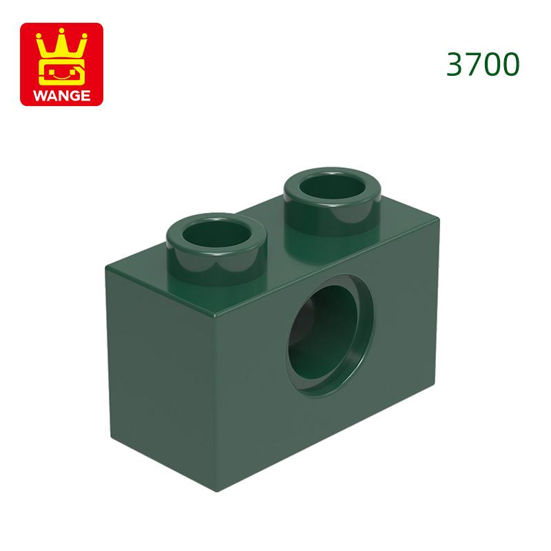125Pcs/lot 3700 1x2 1 Hole Constructing Blocks MOC DIY Accessories Compatible With Bricks Children Toys Gift Box