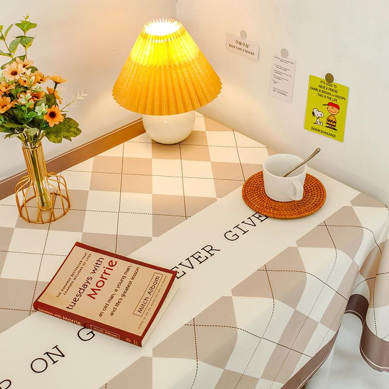 Small Fresh Student Flannel Tablecloth Desk Bedside Table Coffee Table Cover Cloth Photo Background Picnic Cloth