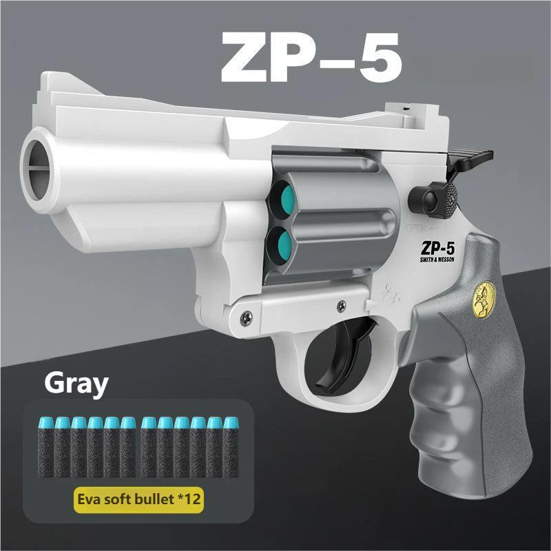 Soft Bullet Gun Toy Outdoor Manual EVA Foam Bullet Gun Pistol Blaster Shooting Sport Party Interactive Toys For Boy Adult Gift