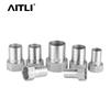 304/316 Stainless Steel Hex Thread Hose Barb Connector for Soft Tubes