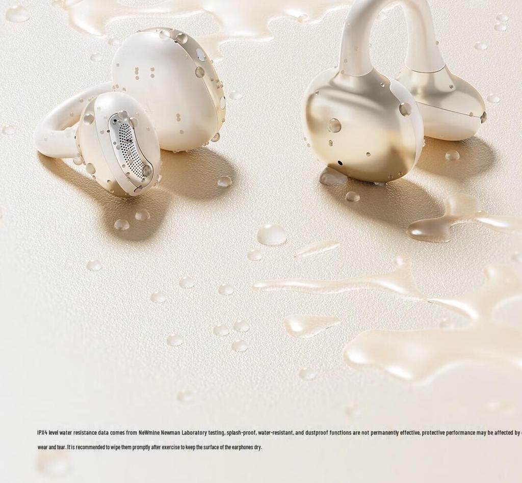 Newman OWS-J05 Wireless Clip-on Earphones: Noise Reduction, Sound Leakage Prevention, Bluetooth Flash Connect, Waterproof for Sports.