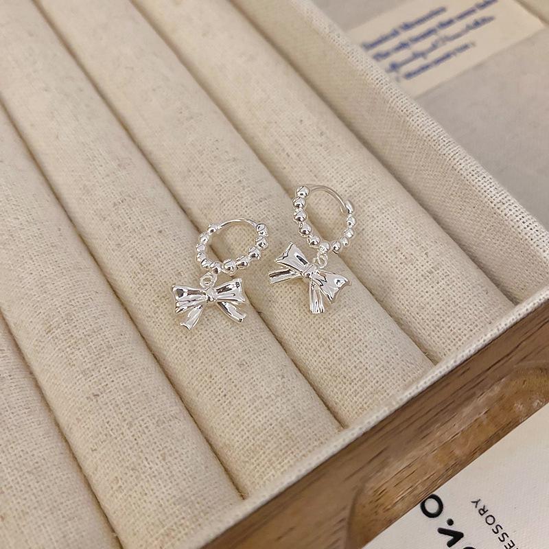 

Шикарные геометрические металлические серьги-каффы в виде круга с бантом для модных женщин