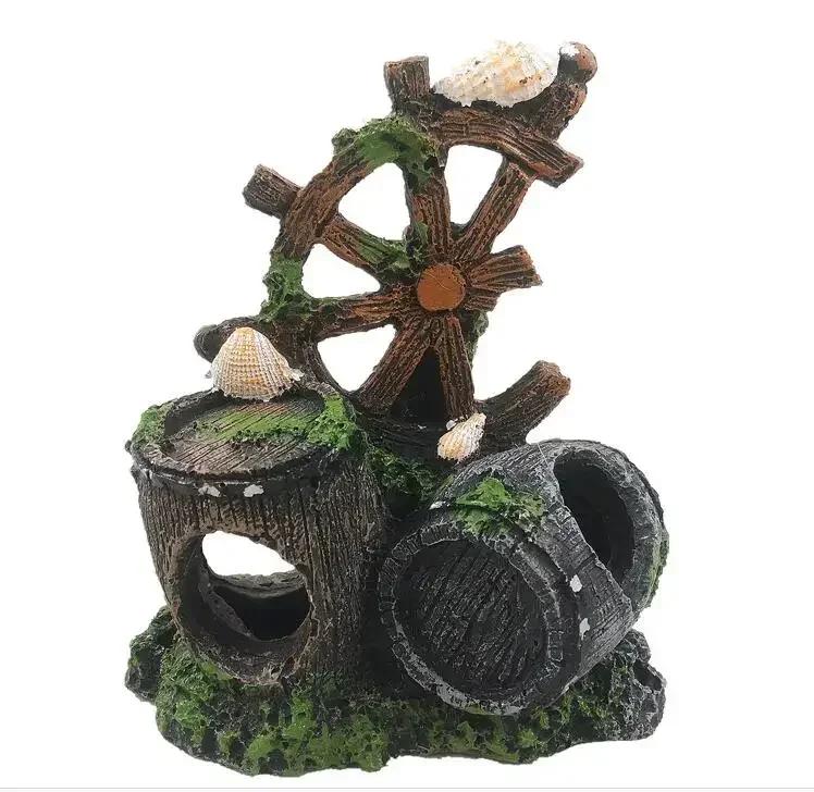 Cartoon Fish Tank Decor Figures Ornaments Simulation Resin Pineapple House Fish Tank Decoration Landscaping Aquarium Accessories