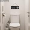 2pcs Russian Wooden Toilet Signs - Simple Bathroom Hanging Ornament for Toilet Door, Wall Decor - Ideal Gift for Friend & Family