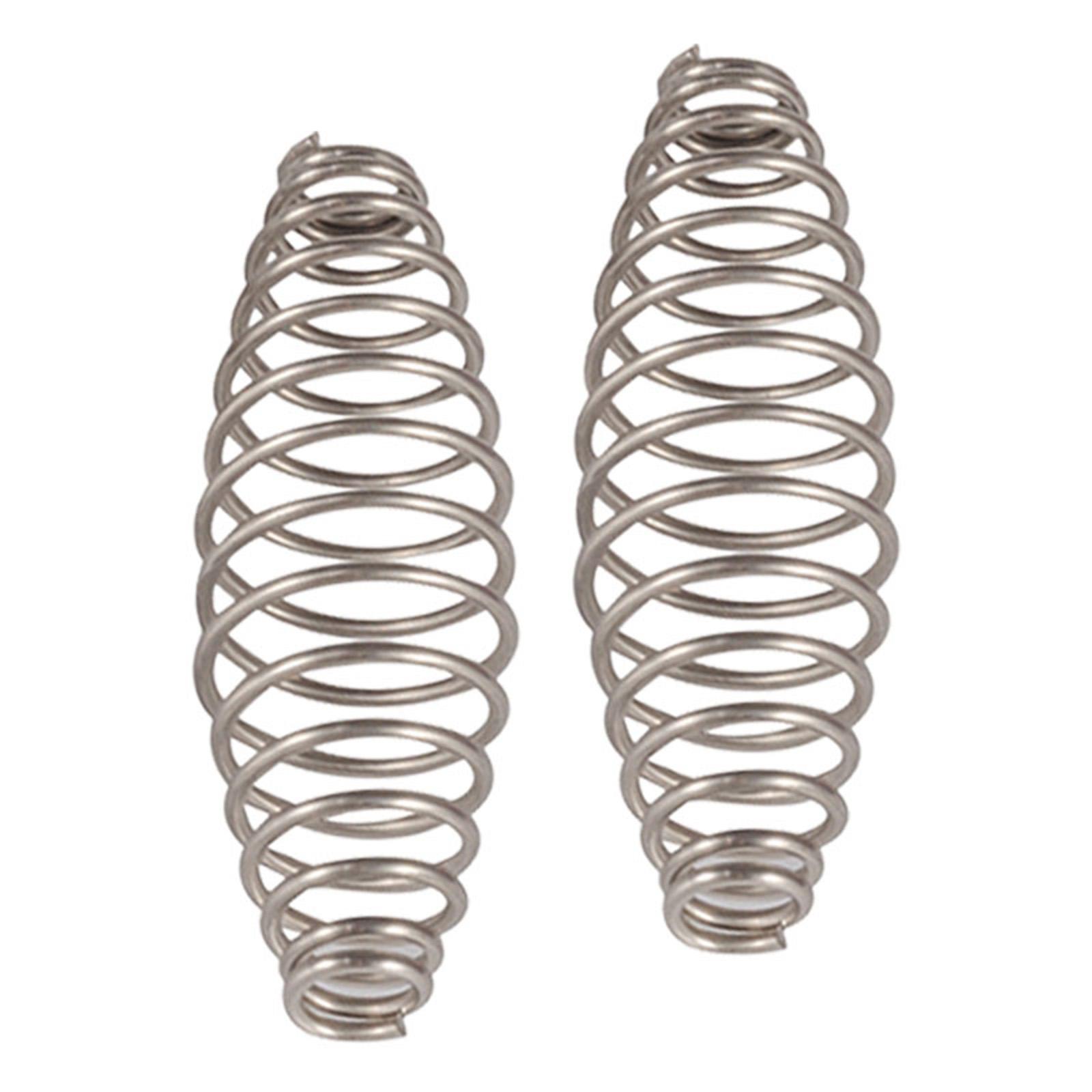 

2 Pieces Pits Handle Spring BBQ Spring Handle Easy to Install Reusable Elasticity Spring for Furnaces Accs серебряный