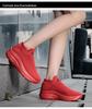 Große Damen Flyknit Atmungsaktive Freizeit Ältere Socken Schuhe