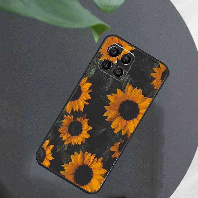 Sunny Sunflower Case For Honor Magic 7 Lite 5 6 8 Cover For Honor 200 400 Pro 90 70 50 X8a X8b X9a X9b X9c