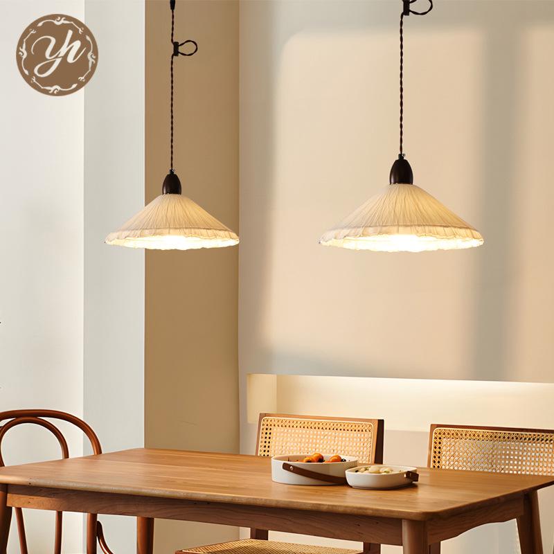 Japanese Wabi-Sabi Paper Art Pendant Light for Tea Room, Zen Homestay, Cafe, Bar Counter, and Entrance Decor.