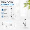 Limitador de hebilla de ventana Accesorio de soporte a prueba de viento para puertas y ventanas