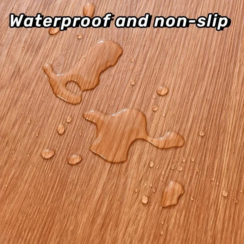 40CM Antifouling Roll Material Wood Grain Self-adhesive Wall Sticker Floor Sticker Background Wall Decoration Bedroom Kitchen