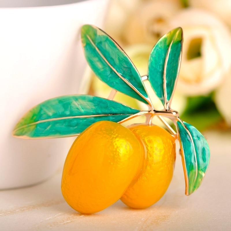 

SKEDS Women Kids Creative Fruit Olive Enamel Brooch Corsages Pins Cute Suit Coat Scarf Accessories Jewelry Brooch Pin Gifts