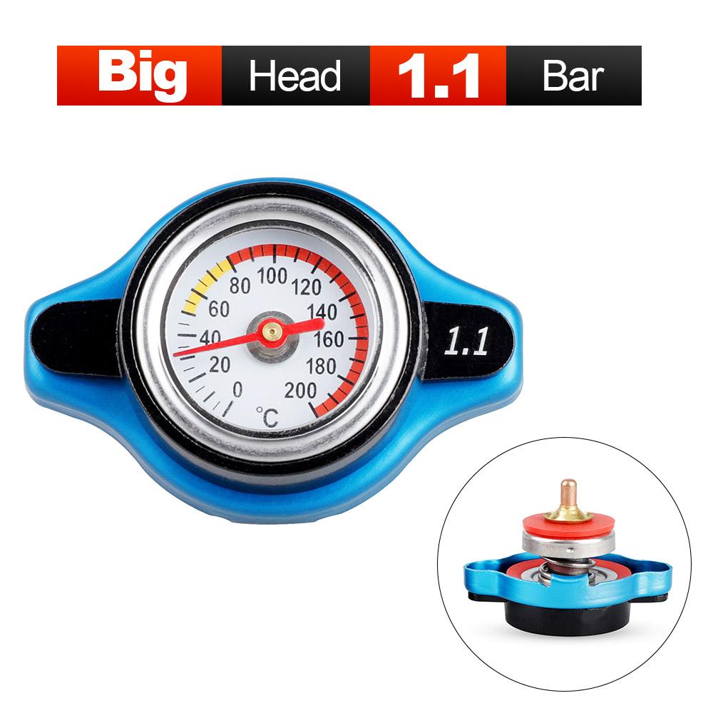 0.9Bar 1.1Bar 1.3 Bar Big or Small Head Thermost Radiator Cap Cover Water Temperature Gauge Cover