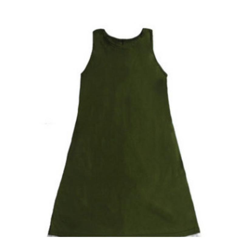 Women's 2025 Summer Casual Sundress Beach Vacation Sleeveless Tank Crewneck Mini Dresses