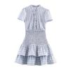 Frühling 2026 Kariertes Lagen-Kurzkleid - Frischer Stil Ankunft 3067318