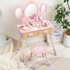Children’s Wooden Princess Vanity Set with Jewelry Box