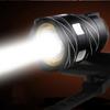 Beste Mountainbike-Lichter mit Blitzfunktion für Nachtfahrten, superhelles, wasserdichtes T6-LED-Fahrradlicht mit kostenlosem Zoom, wiederaufladbares Fahrrad über USB