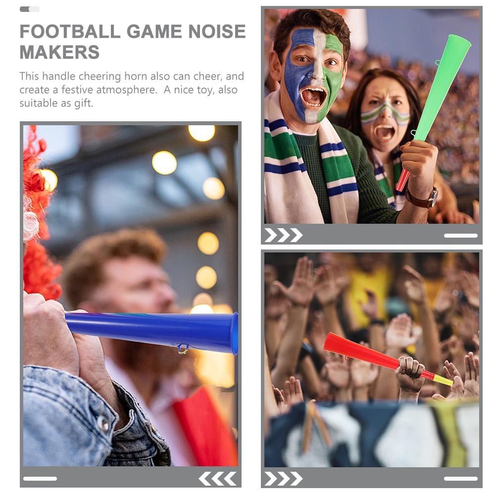 4 Pcs Sports Games Plastic Speaker Fan Supplies 4pcs Noise Maker for Sporting Events Foosball Portable Trumpets Toy Fans